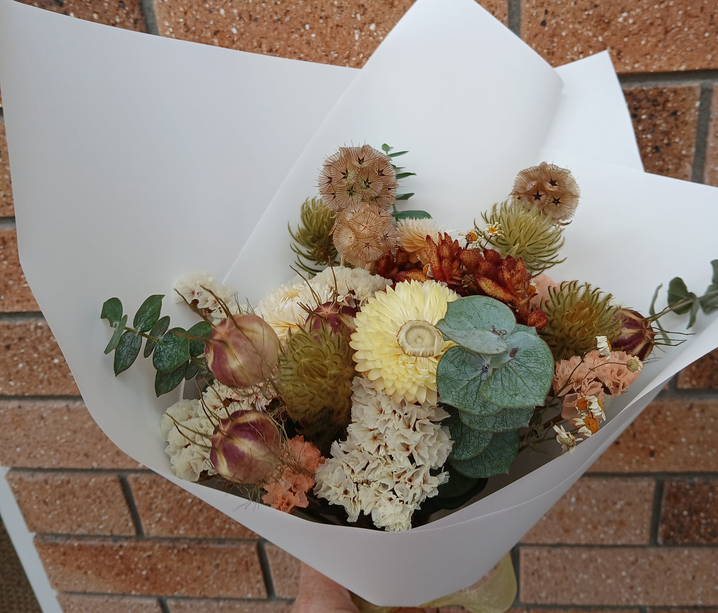Dried Flower Posy - Autumn