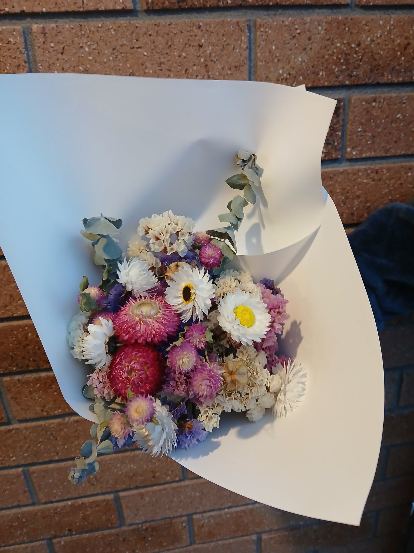 Dried Flower Posy - Soft Pastels