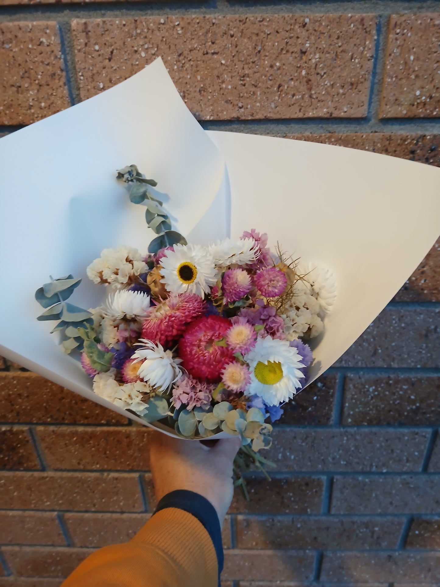 Dried Flower Posy - Soft Pastels