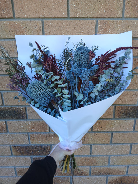 Did you say Blue - Dried flower bouquet